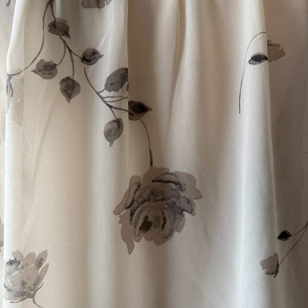 Torrid 00 sleeveless floral ruflle top pastel dark romantic whimsigoth summer - Picture 4 of 11